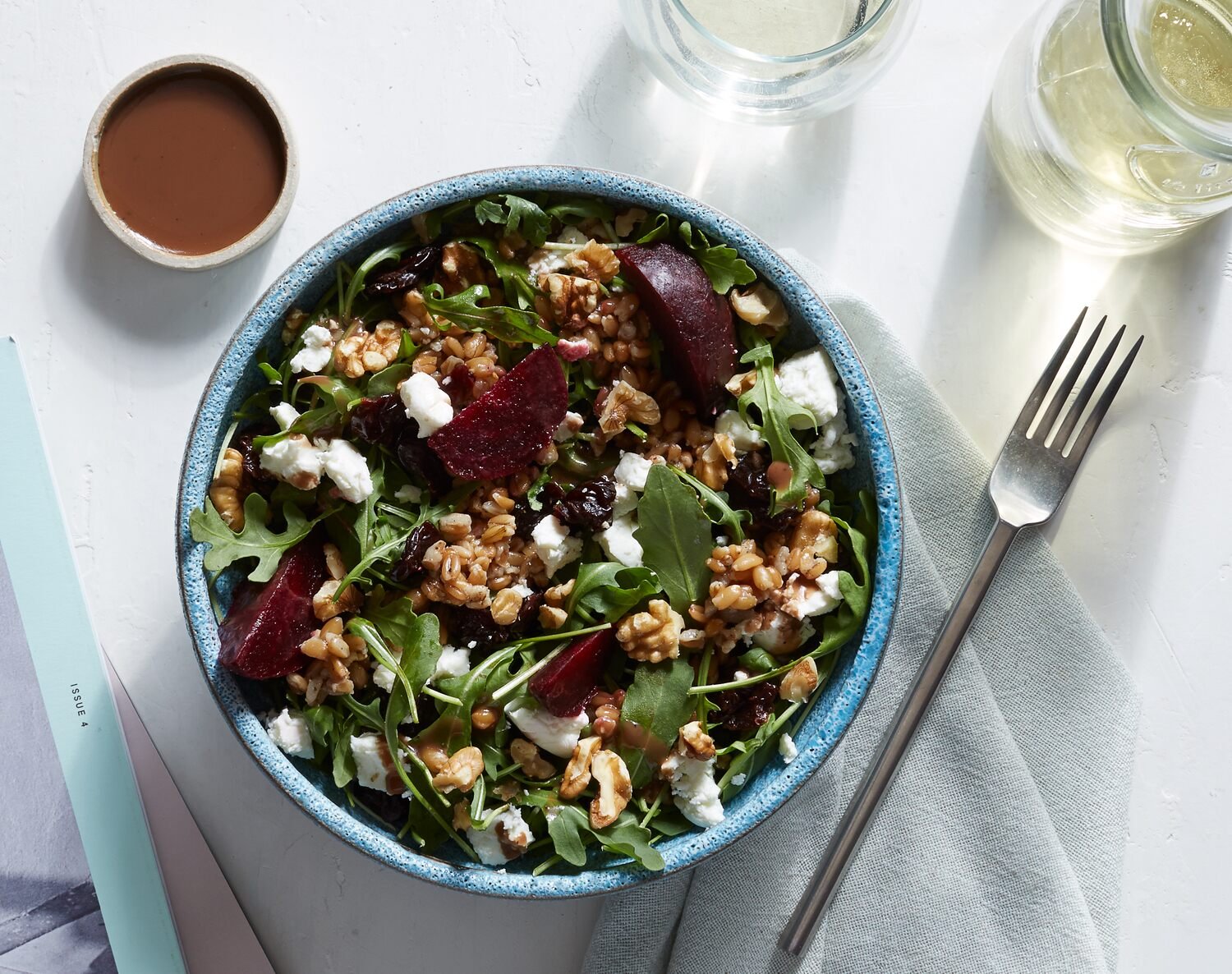 Arugula Salad with Beets and Goat Cheese